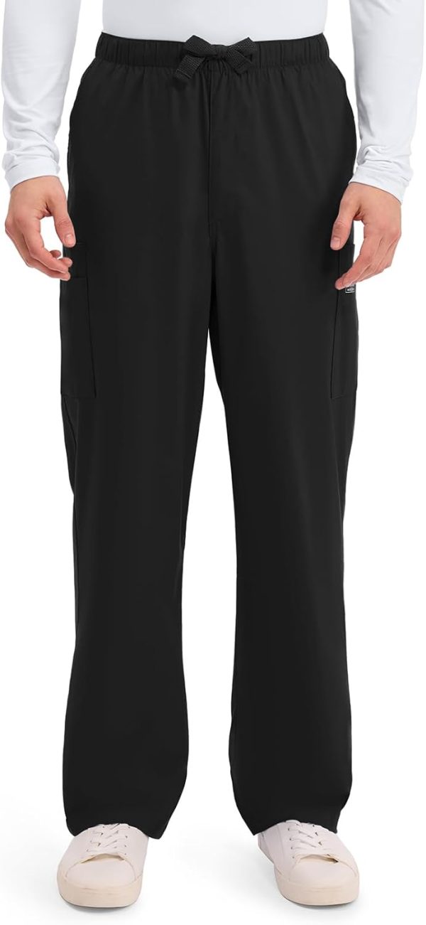 Cherokee Mens Medical Scrub Pants Cotton Stretch Cargo-0