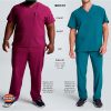 Pavo Mens Scrub Pants Comfortable Durable Medical Joggers-2