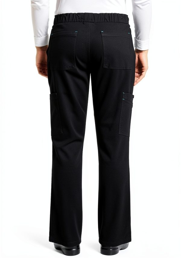 KOI Mens Medical Scrub Pants Elastic Waist Six Pockets-1