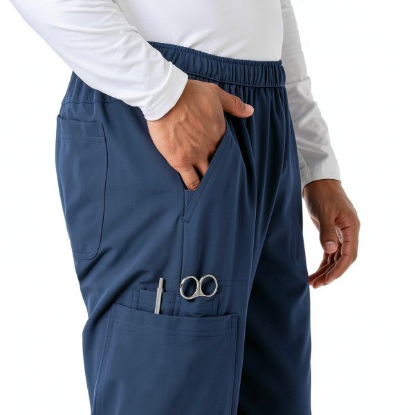 Wink Medical Scrub Pants Mens Stretch Fabric Cargo Pockets-5