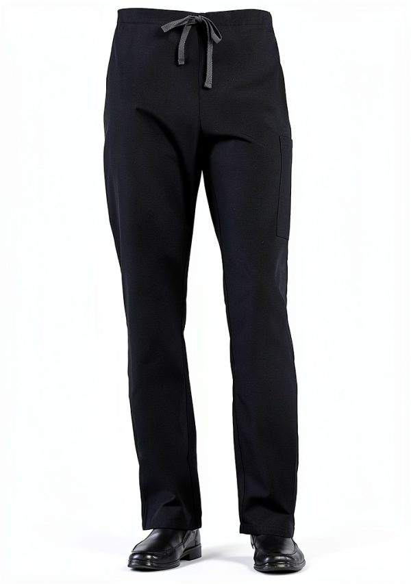 Medical Scrub Pants Unisex Polyester Cotton Cargo Pocket-0