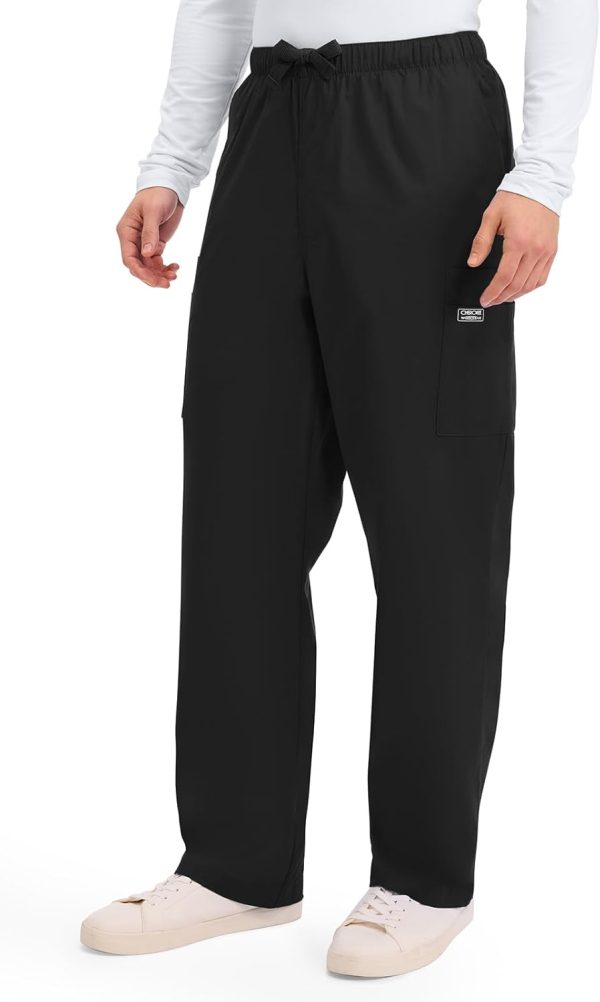 Cherokee Mens Medical Scrub Pants Cotton Stretch Cargo-2