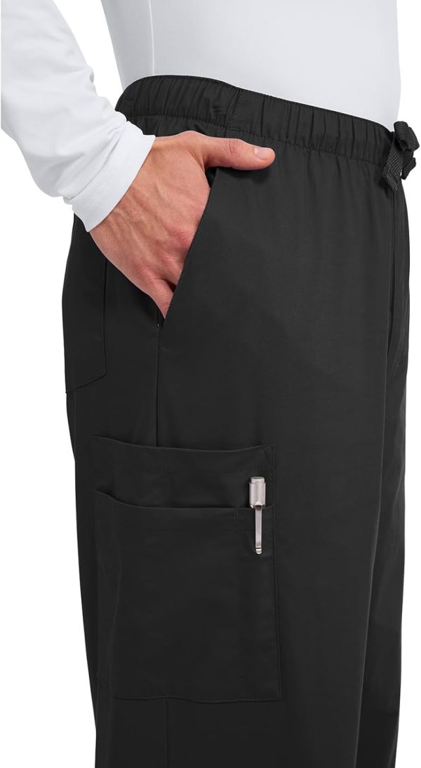 Cherokee Mens Medical Scrub Pants Cotton Stretch Cargo-1