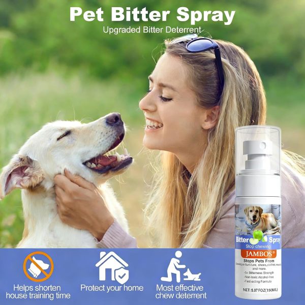 JAMBOS Dog Repellent Spray No Chew Pet Safe Furniture-1