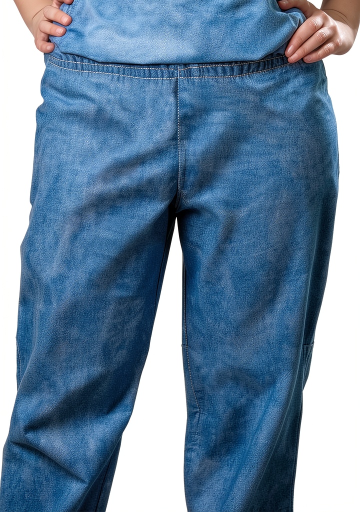 Tronex Disposable Scrub Pants showing elastic waistband and straight-leg design