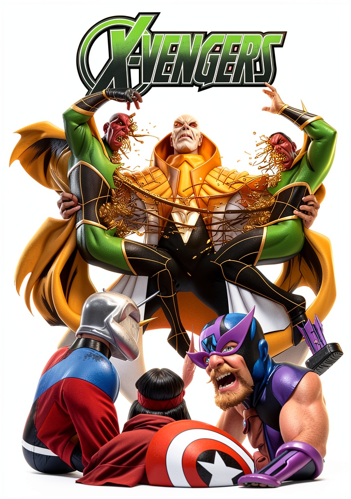 Marvel X-Vengers graphic novel cover on a Kindle device