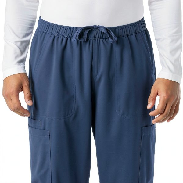 Wink Medical Scrub Pants Mens Stretch Fabric Cargo Pockets-4
