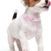 Faygarsle Dog Collar Pink Bow Cotton Adjustable Pet Collar-5