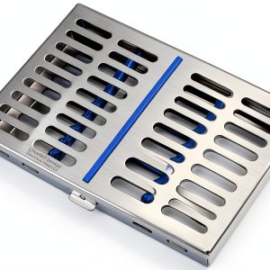 German Steel Dental Cassette Rack Tray by MMD Holds 10 Instruments-0