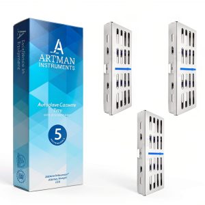 ARTMAN Cassette Rack for 5 Dental Tools Silicon Grip Autoclavable-0