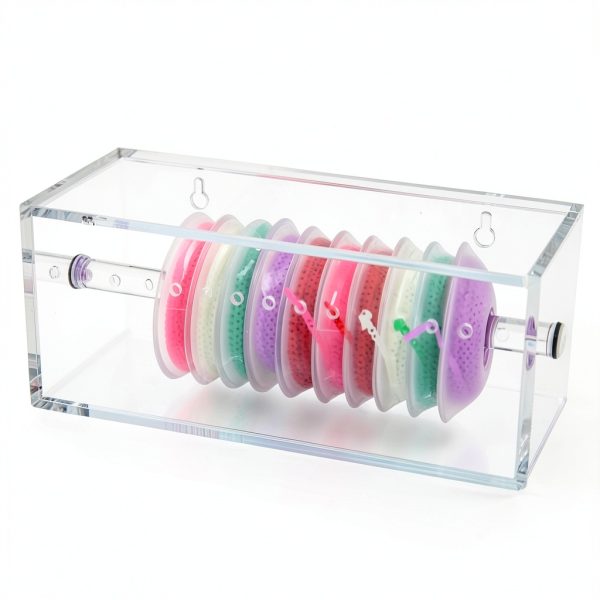 Dental Power Chain Organizer Case Vocadok Acrylic Rack Holds 15 Chains-1