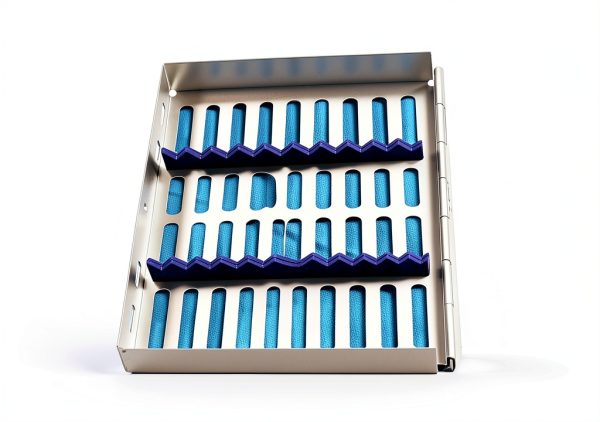 German Steel Dental Cassette Rack Tray by MMD Holds 10 Instruments-8