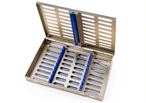 German Steel Dental Cassette Rack Tray by MMD Holds 10 Instruments-2