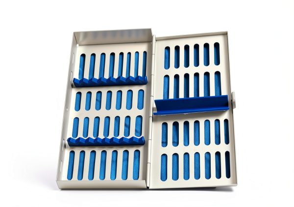 German Steel Dental Cassette Rack Tray by MMD Holds 10 Instruments-3