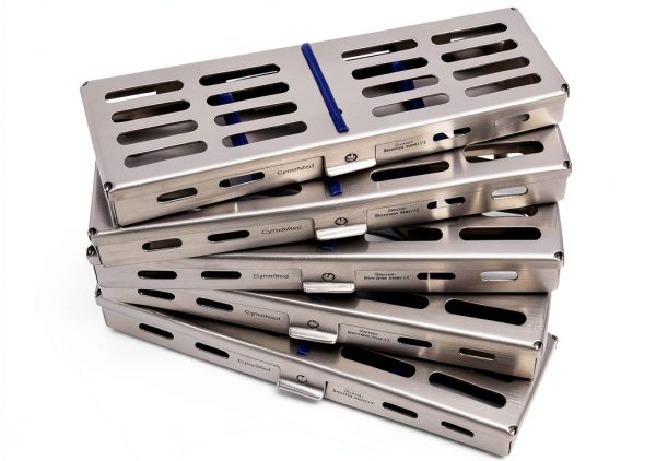 Dental Sterilization Cassette Set of 5 Autoclave Racks MMD 7x2.5-1