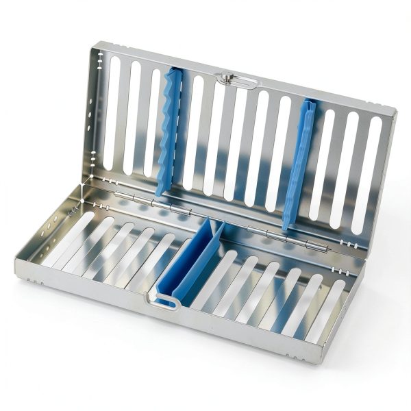 JMU Dental Sterilization Cassette for 7 Instruments Hinge Design Rack-7