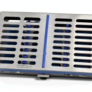 German Stainless Dental Instruments Autoclave Sterilization Cassette 7.25" X 5" X 0.75" Tray Racks Box for 10 Instruments-0