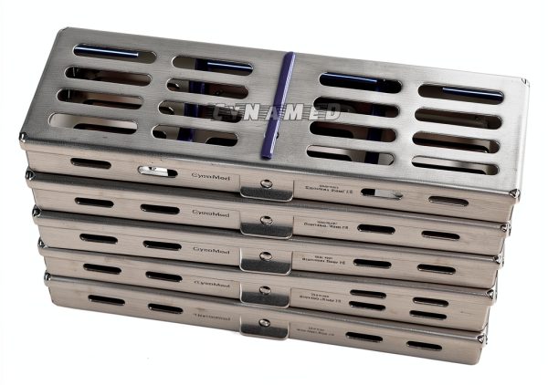 Dental Sterilization Cassette Set of 5 Autoclave Racks MMD 7x2.5-4