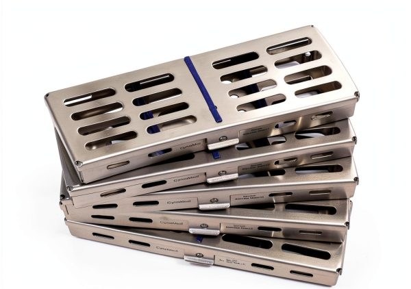 Dental Sterilization Cassette Set of 5 Autoclave Racks MMD 7x2.5-2
