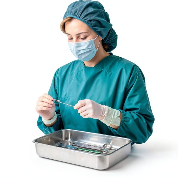 2 Pcs Medical Tray with Lid 201 Stainless Steel Dental Instruments Tray Organizer Holder Sterilized Metal Box with Lid and Handle Grip for Medical Surgical Dental Instruments (12 Inch)-5