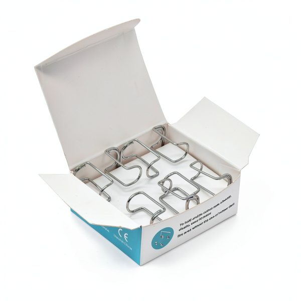 Angzhili 4 pcs Cotton Roll Holder,Autoclavable Stainless Steel Cotton Roll Clip,for Dental Lab or Dentist Clinic-3
