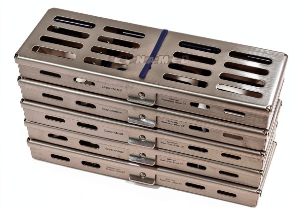 Dental Sterilization Cassette Set of 5 Autoclave Racks MMD 7x2.5-5