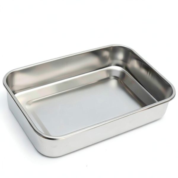 Stainless Steel Instrument Tray Organizer Holder with Lid & Handle Grip-4