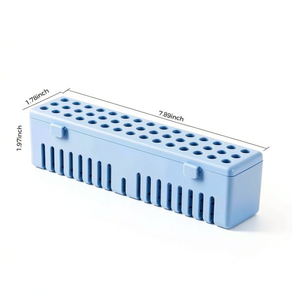 JMU Dental Instrument Sterilizat Case, Plastic Autoclavale Cassette Case, 1 Pack, Blue-4